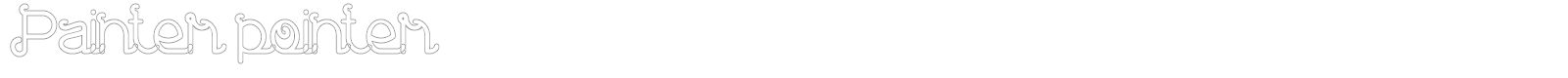 Painter Pointer font preview